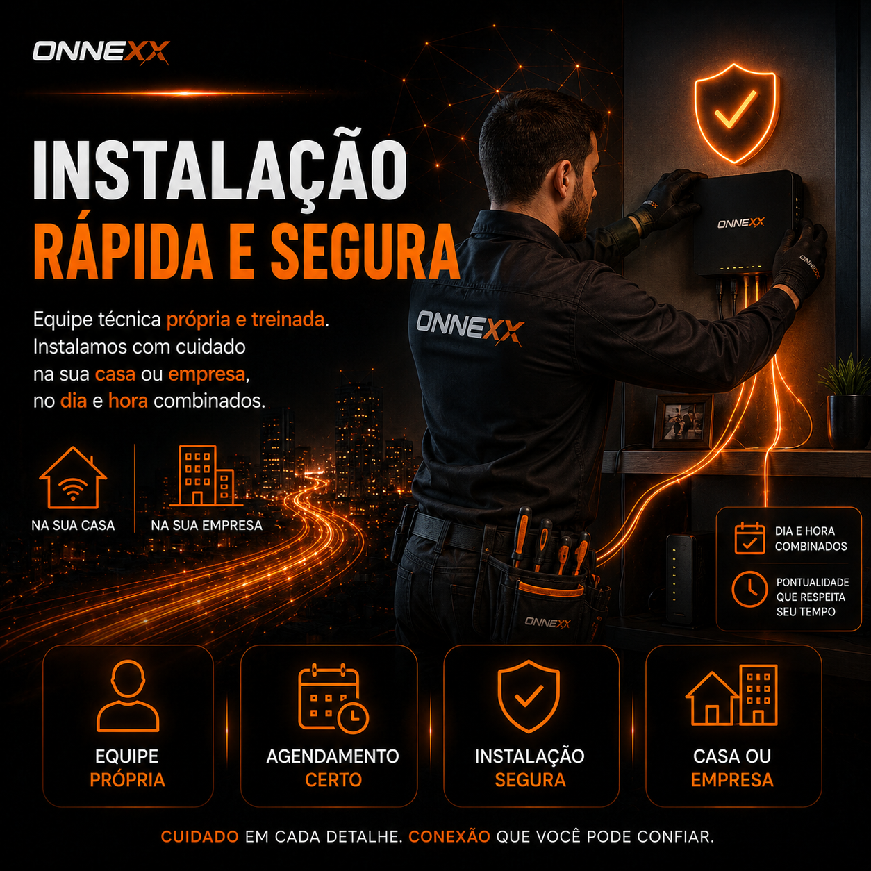 Profissional técnico trabalhando em equipamento de rede